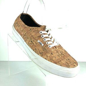 Vans Cork Pattern Skate Shoes Mens 9.5, Womens 11